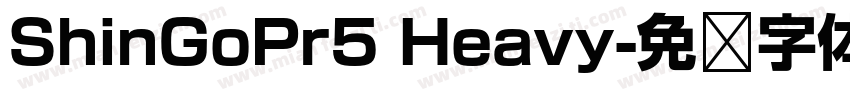 ShinGoPr5 Heavy字体转换